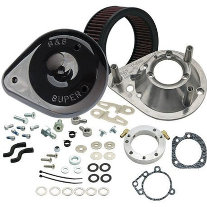 S&S Cycle Air Cleaner Tear-Drop - '08-17 Softail Black 170-0312B_1464356
