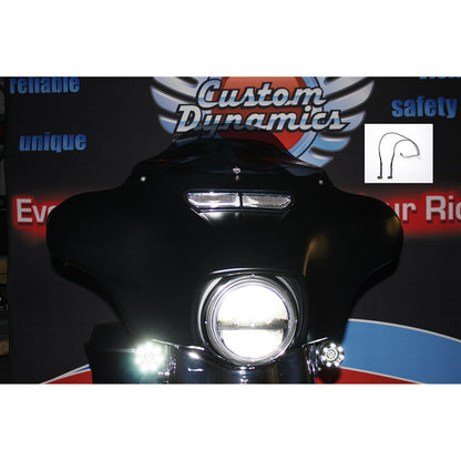 Custom Dynamics Fairing Vent Trim LED Light HD-VENT-LED-WHT_367910
