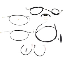 LA Choppers Black Vinyl Braided Cable/Brake Line Kit For Mini Ape Hangers [MPN: LA-8321KT2-08B]_415756