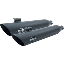 S&S Cycle Slash Cut Mufflers - Black - FXDF '08-'17 550-0724_470055