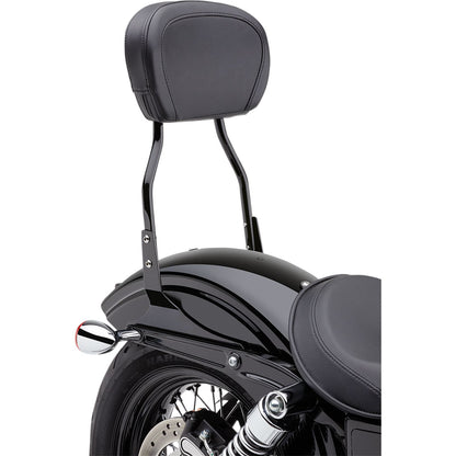 Cobra Round Sissy Bar - Short - Black - Dyna 602-1252B_361219