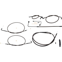 LA Choppers Midnight Braided Cable/Brake Line Kit For 18" - 20" Ape Hangers [MPN: LA-8151KT-19M]_415682