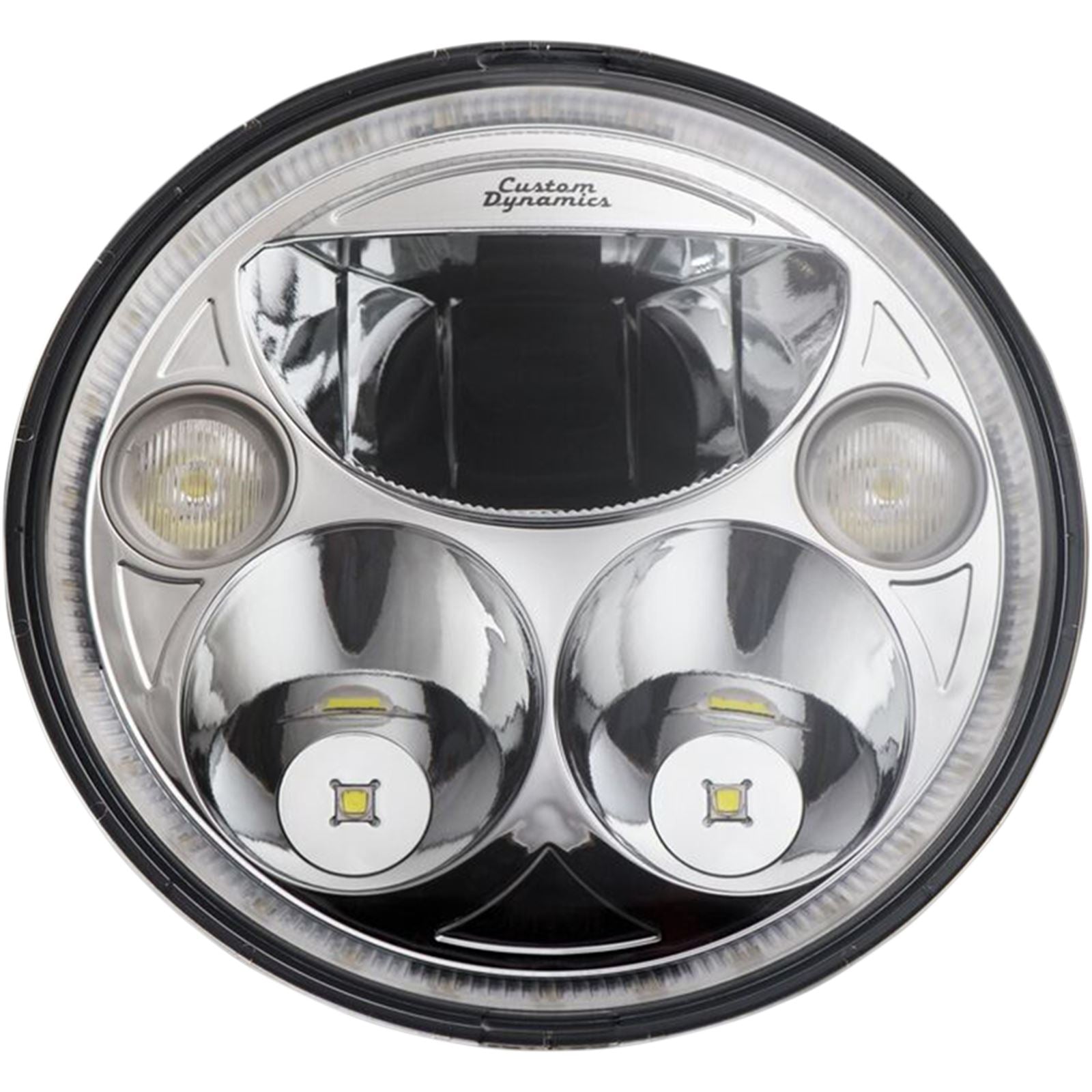 Custom Dynamics 7" TruBEAM® Headlamp - Chrome - Chief CDTB-7-I-C_367275