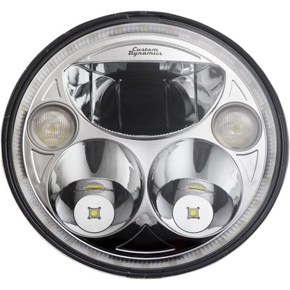 Custom Dynamics 7" TruBEAM® Headlamp - Chrome - Chief CDTB-7-I-C_367275