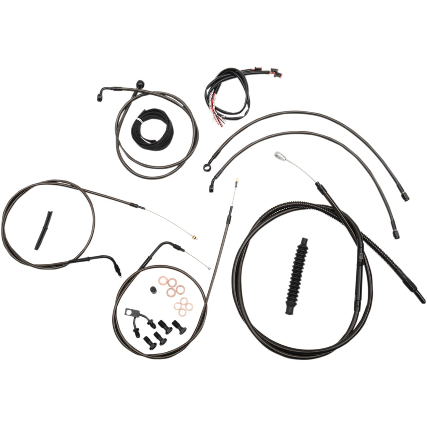 LA Choppers Midnight 18" - 20" Cable Kit for FXSB with  ABS [MPN: LA-8123KT2-19M]_416175