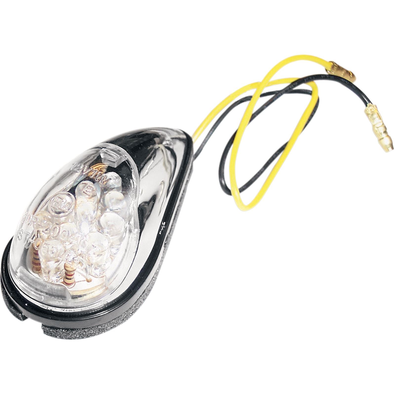 K&S Ultra Mini Stem-Mount LED Marker Lights - Chrome 25-8952_404541