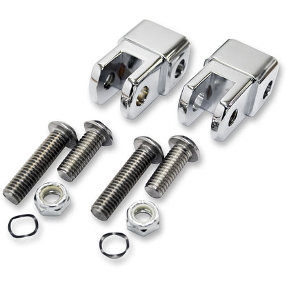 LA Choppers Male Footpeg Adapters - Chrome [MPN: LA-7202-01]_416443