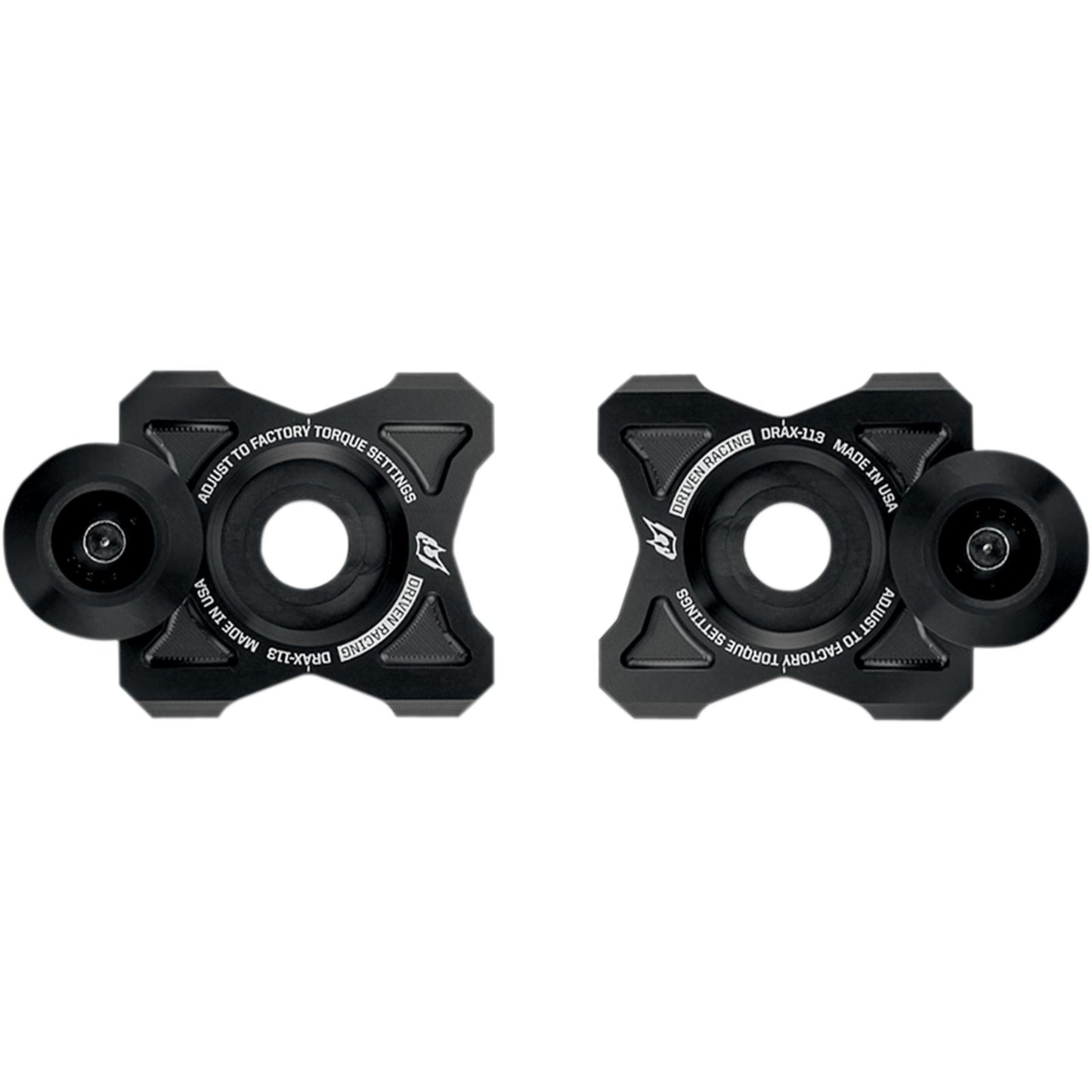 Driven Axle Block Sliders - For Kawasaki - Black DRAX-113-BK_374677