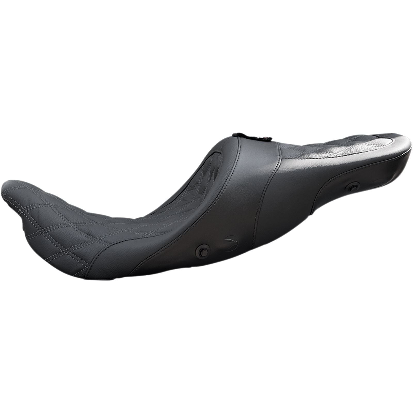 Danny Gray Longhaul Air Seat - 2-Up - XL - Diamond Stitch - Backrest Capable 21-413DIAAIR_370757
