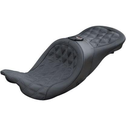 Danny Gray Longhaul Air Seat - 2-Up - XL - Diamond Stitch - Backrest Capable 21-413DIAAIR_370758