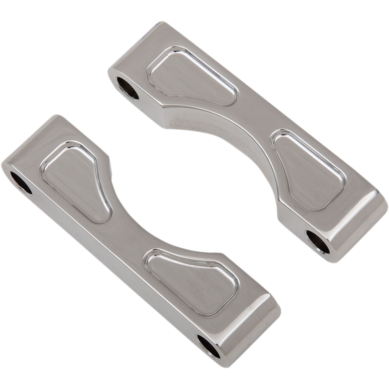 Klock Werks Hugger Front Fender Mounting Blocks for 16"/17"/18" Wheels - Chrome [MPN: KW05-01-0103-C]_409499
