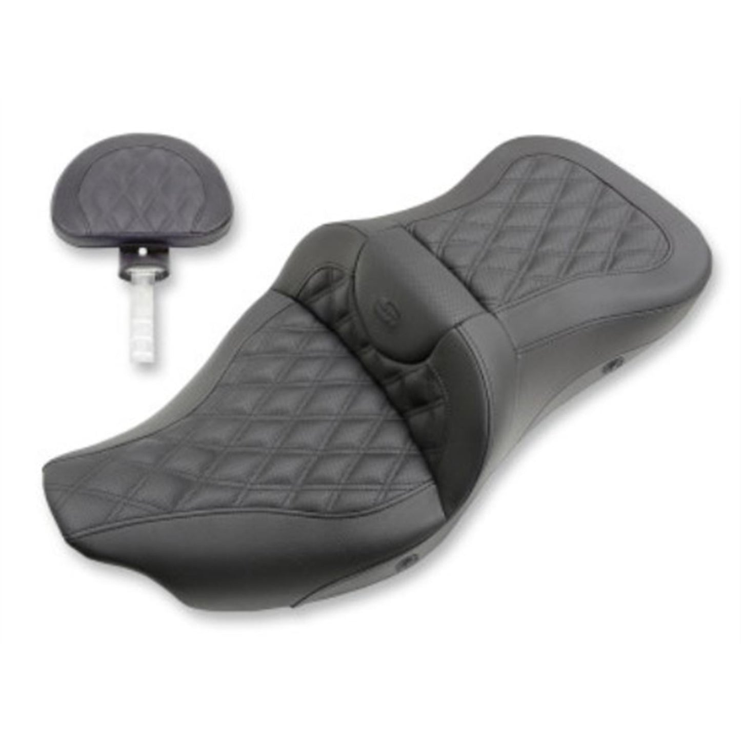 Saddlemen Extended Reach Road Sofa Seat - Stitched - Heated 808-07B-184BRHC_644369