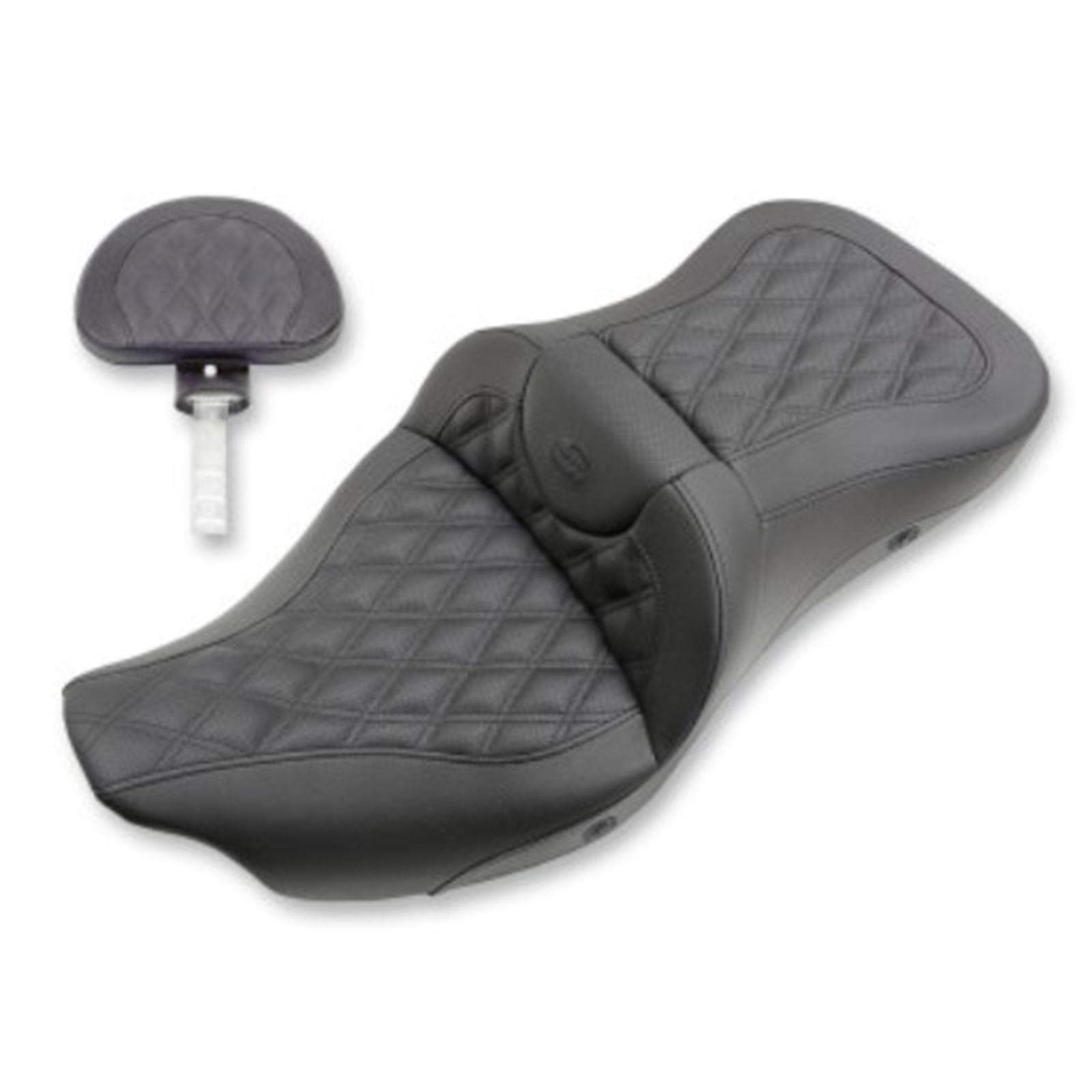 Saddlemen Extended Reach Road Sofa Seat - Stitched - Heated 808-07B-184BRHC_644369