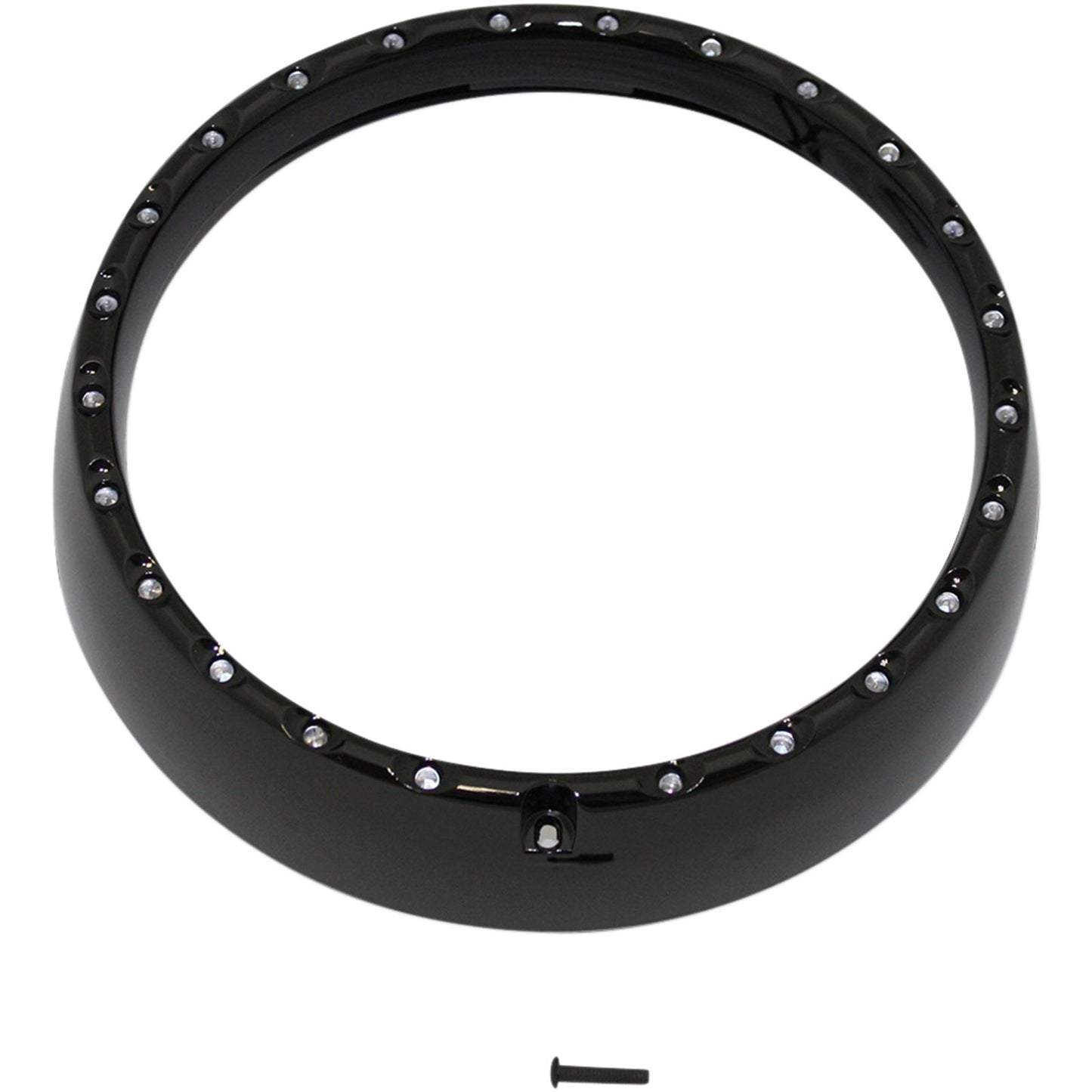 Custom Dynamics Halo Headlight Trim Ring - FLHT '06-'13 - Black CDTB-7TR-2B_367247