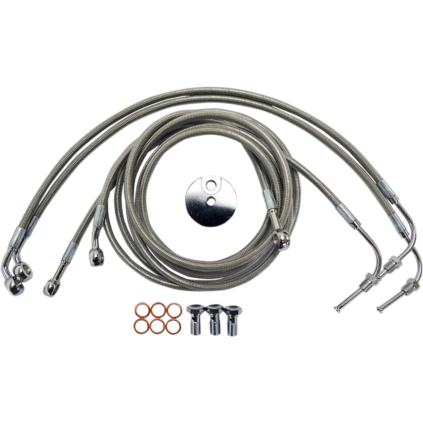 LA Choppers Stainless Steel Brake Lines - Road Glide ABS [MPN: LA-8050B16]_416497