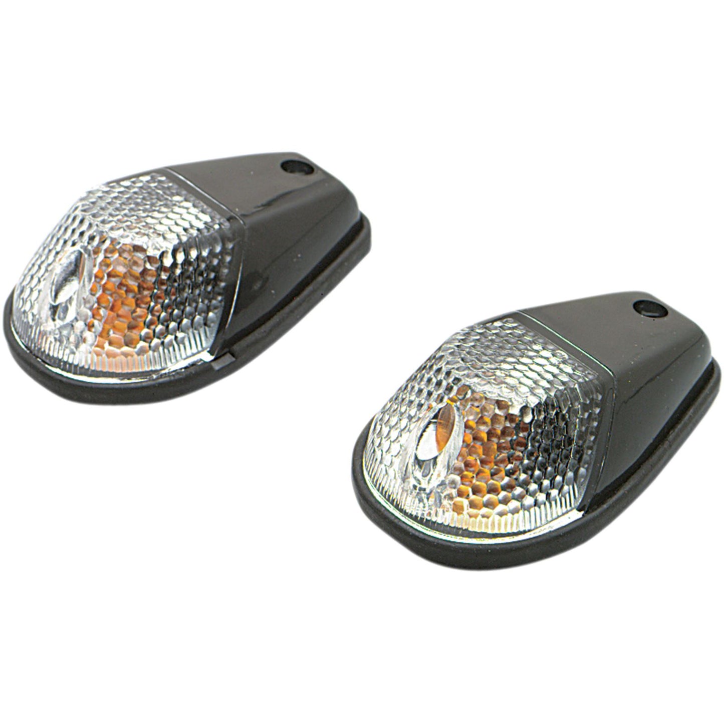 K&S Flush Mount Marker Lights - Black/Clear [MPN: 25-8022]_404989