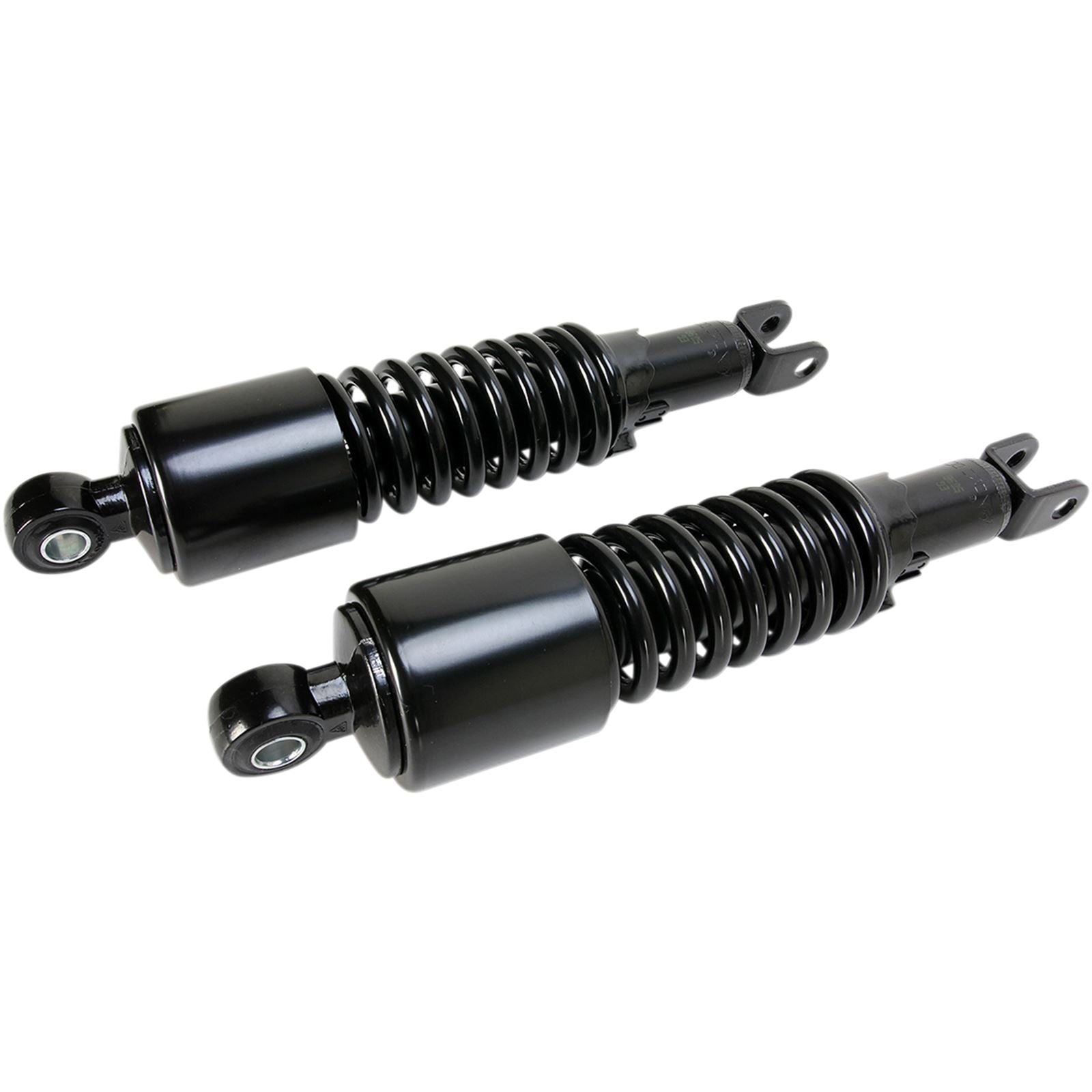Emgo Custom Shorty Shocks With Shroud - Black - Clevis Lowering 17-05694B_381627