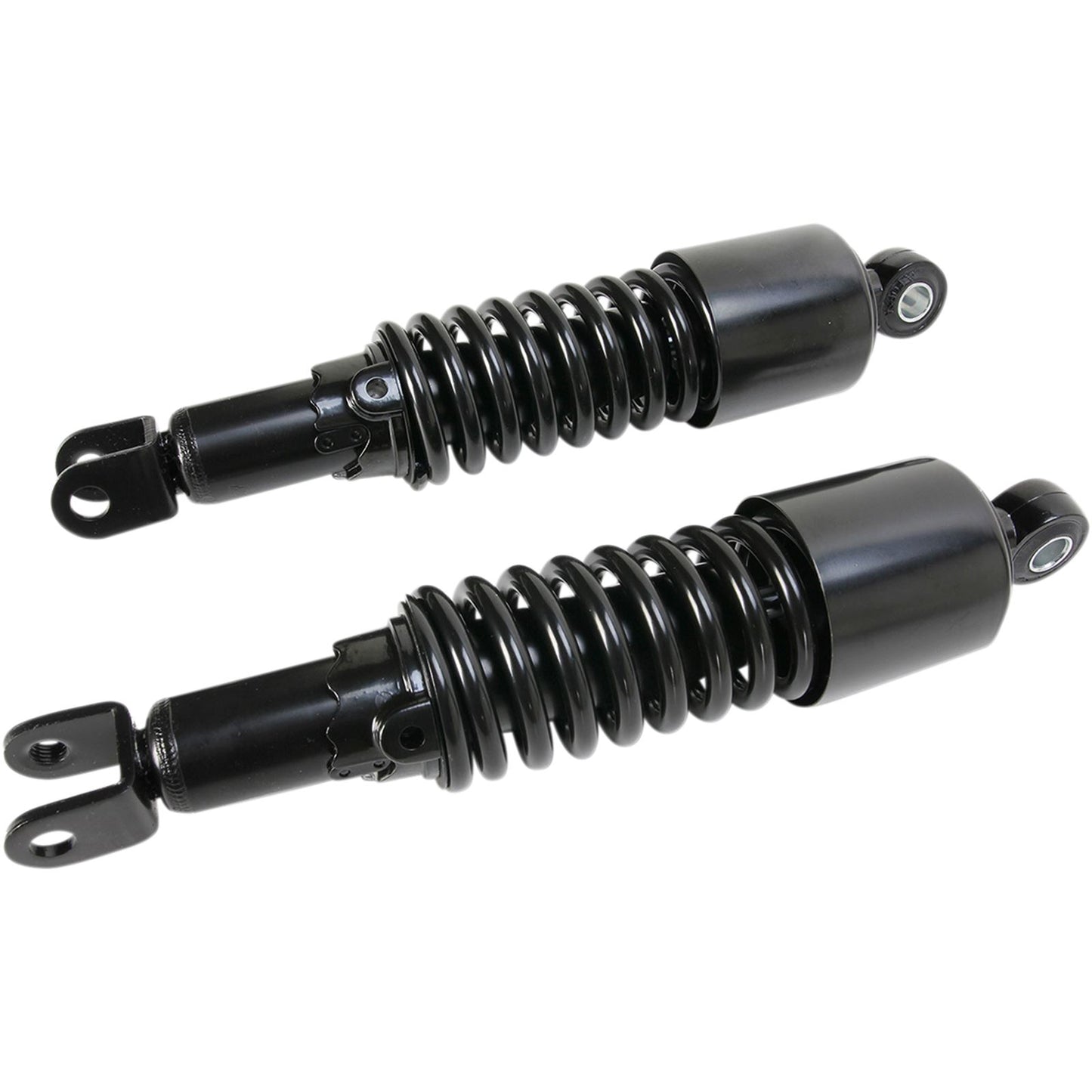 Emgo Custom Shorty Shocks With Shroud - Black - Clevis Lowering 17-05694B_381629