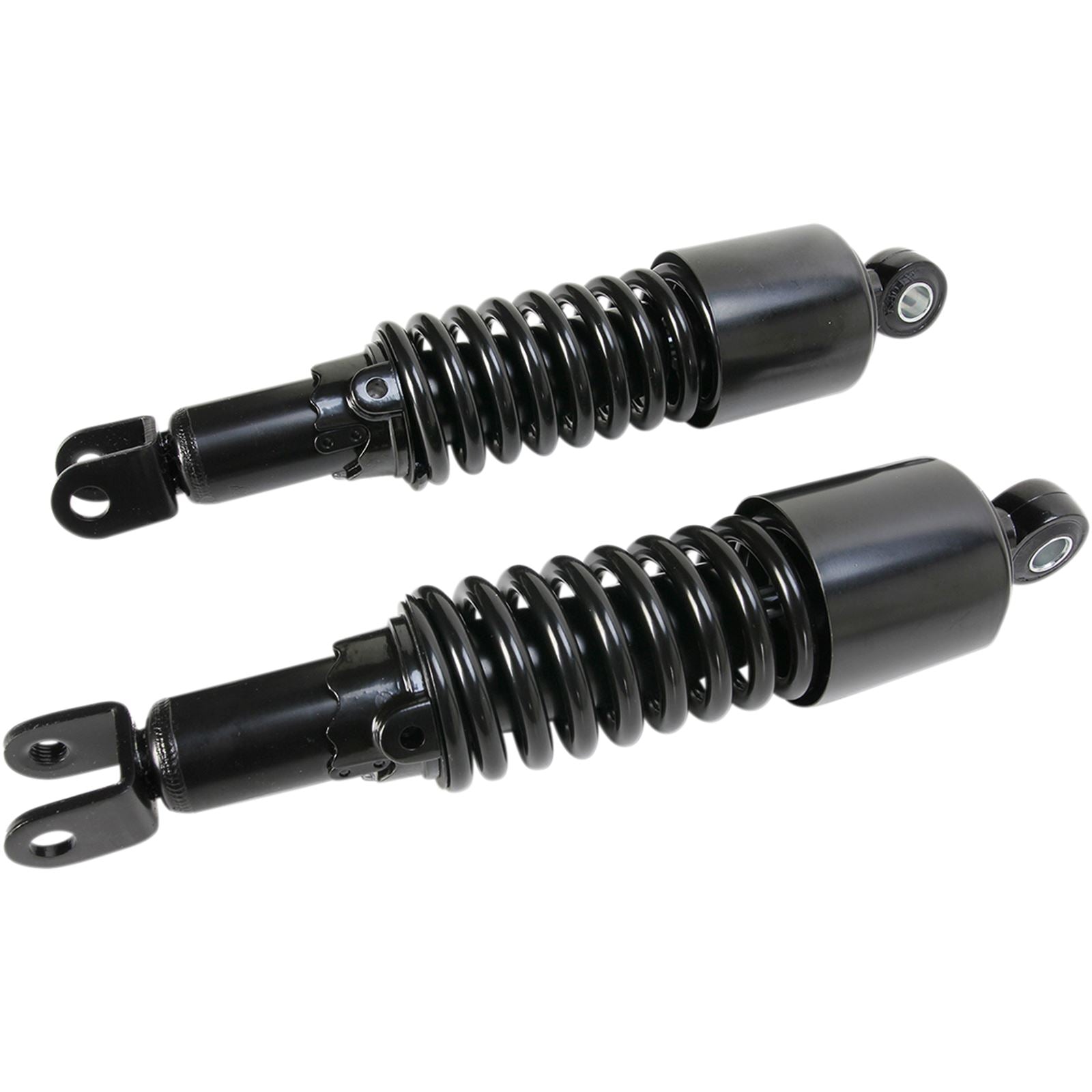 Emgo Custom Shorty Shocks With Shroud - Black - Clevis Lowering 17-05694B_381629