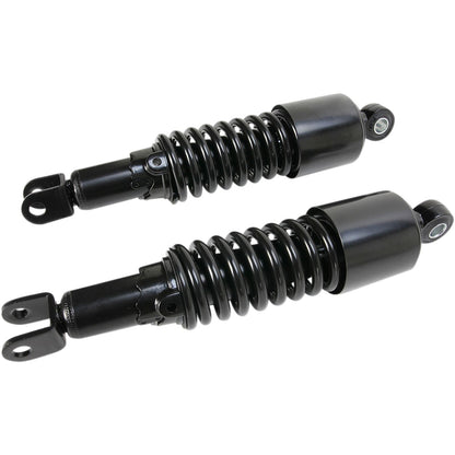 Emgo Custom Shorty Shocks With Shroud - Black - Clevis Lowering 17-05694B_381629