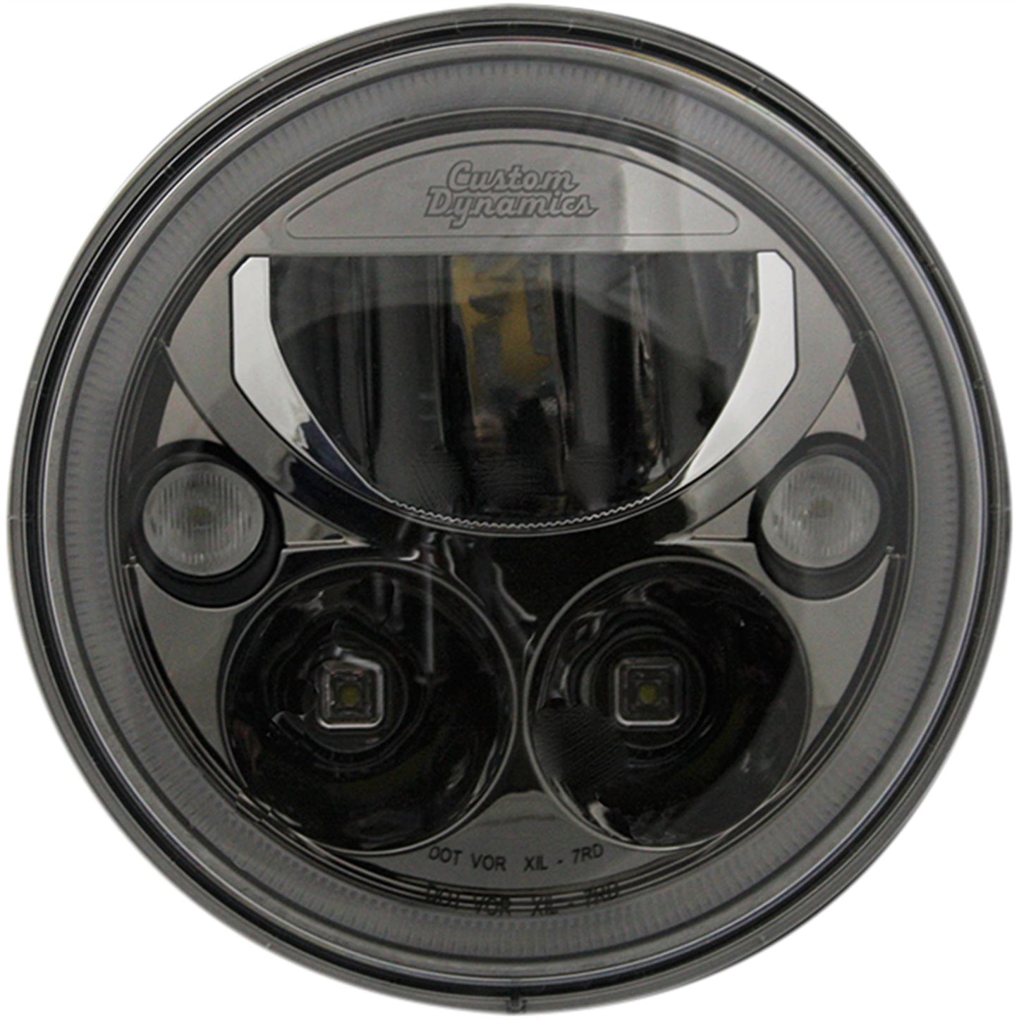 Custom Dynamics LED Headlight - 7" - Black - Each CDTB-7-B_367231