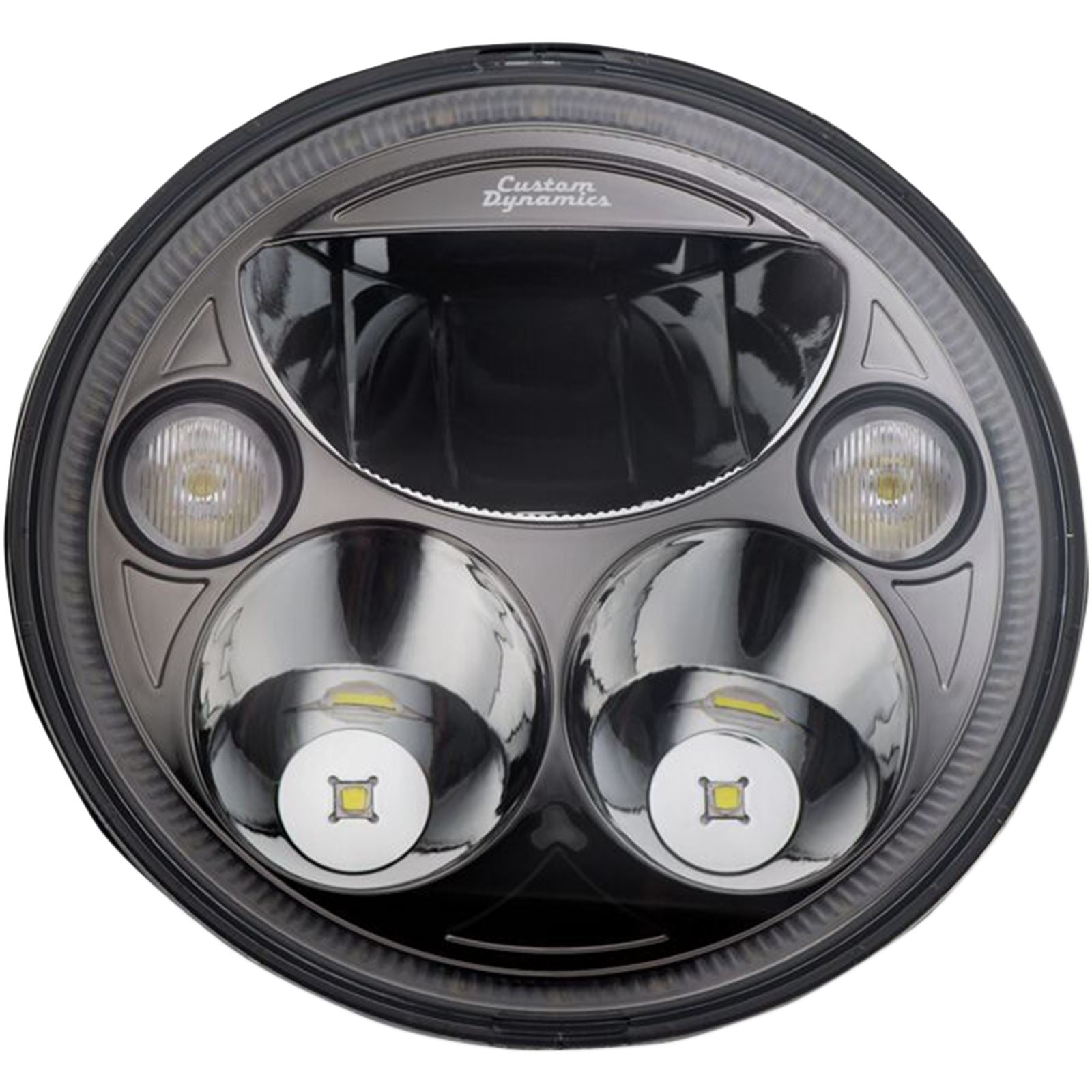 Custom Dynamics LED Headlight - 7" - Black - Each CDTB-7-B_367233