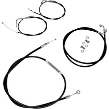 LA Choppers Std Blk Vinyl Braided Cable/Brake Line Kit for 12"-14" Ape Hangers [MPN: LA-8210KT-13B]_415052