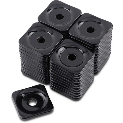 Woodys Support Plates - Black - Square - 48/Pack ASG-3810-48_497366