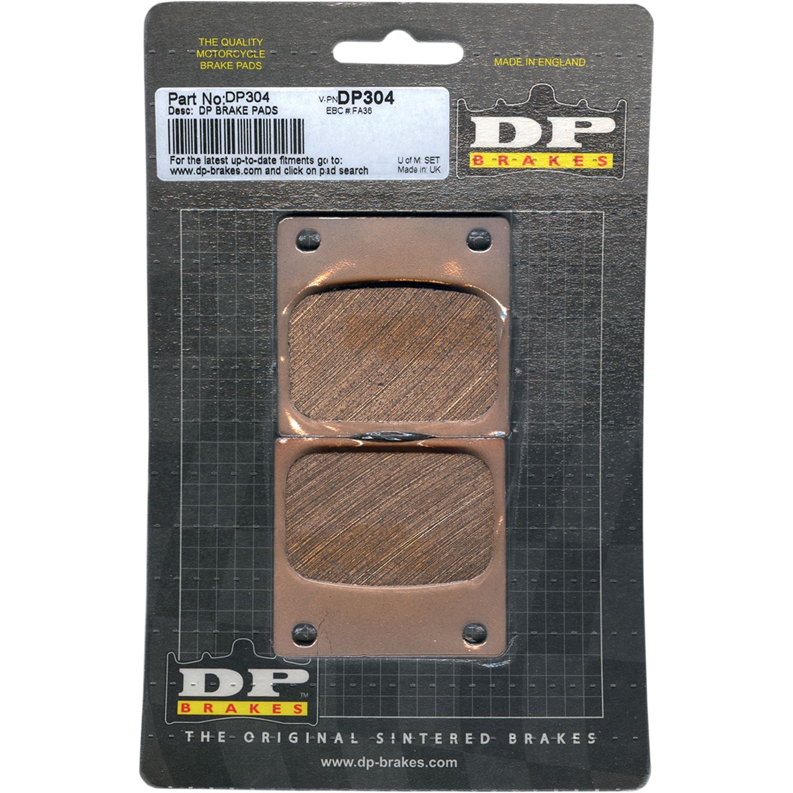 DP Brakes Standard Brake Pads for Kawasaki KZ [MPN: DP304]_373585