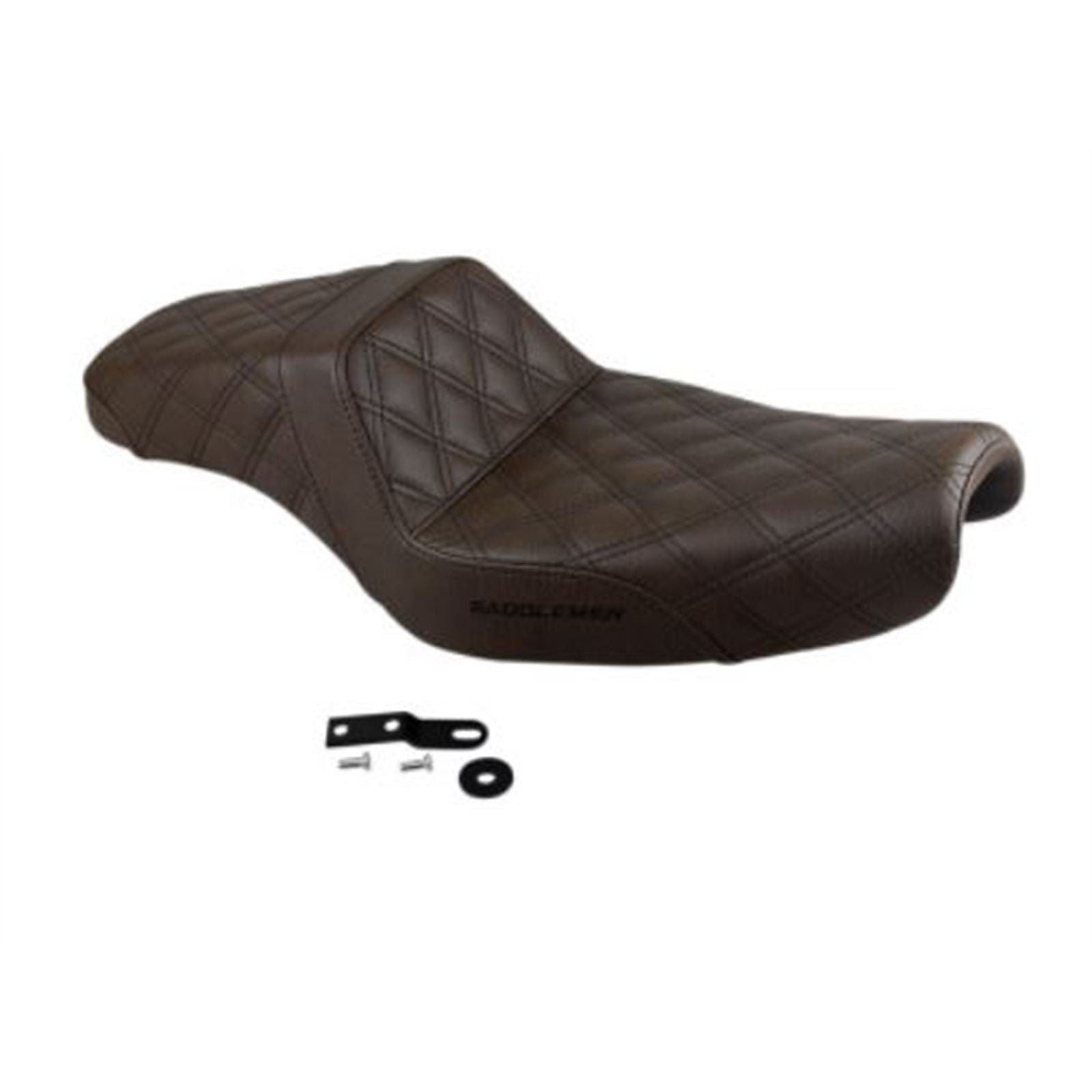 Saddlemen Step Up Seat - Lattice Stitched - Brown - XL 807-11-175BR_640136