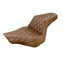 Saddlemen Step Up Seat - Lattice Stitched - Brown - FXSB 813-27-175BR_639756