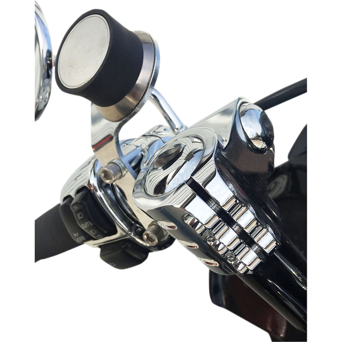 Klock Werks Chrome iOmount™ Switch Mount For '96 -'19 For HD [MPN: KW05-01-0380-C]_409213