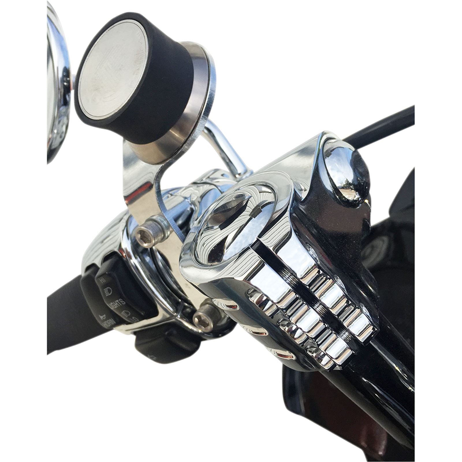 Klock Werks Chrome iOmount™ Switch Mount For '96 -'19 For HD [MPN: KW05-01-0380-C]_409213
