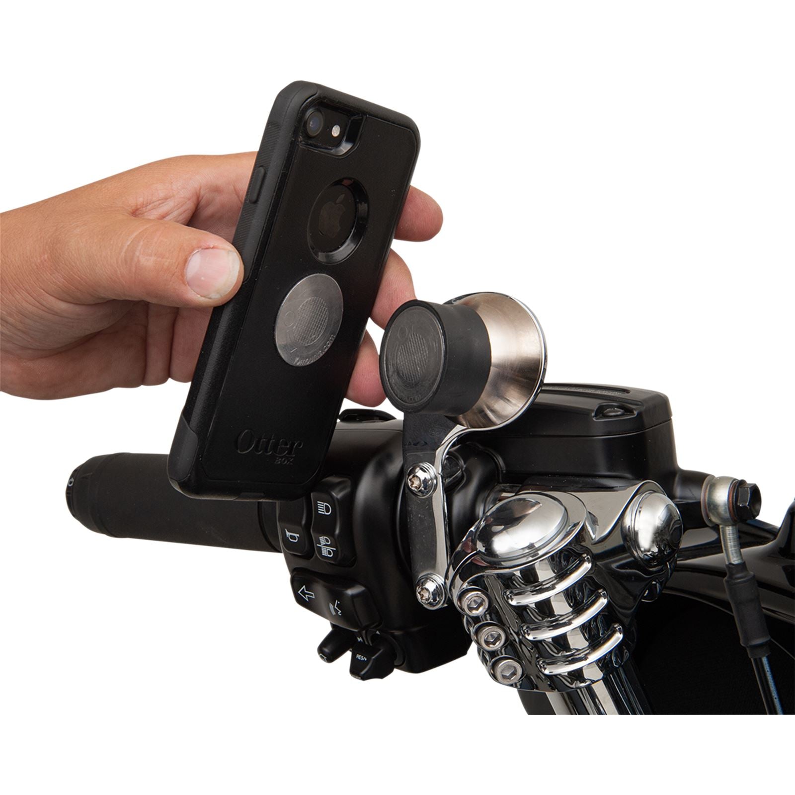 Klock Werks Chrome iOmount™ Switch Mount For '96 -'19 For HD [MPN: KW05-01-0380-C]_409217