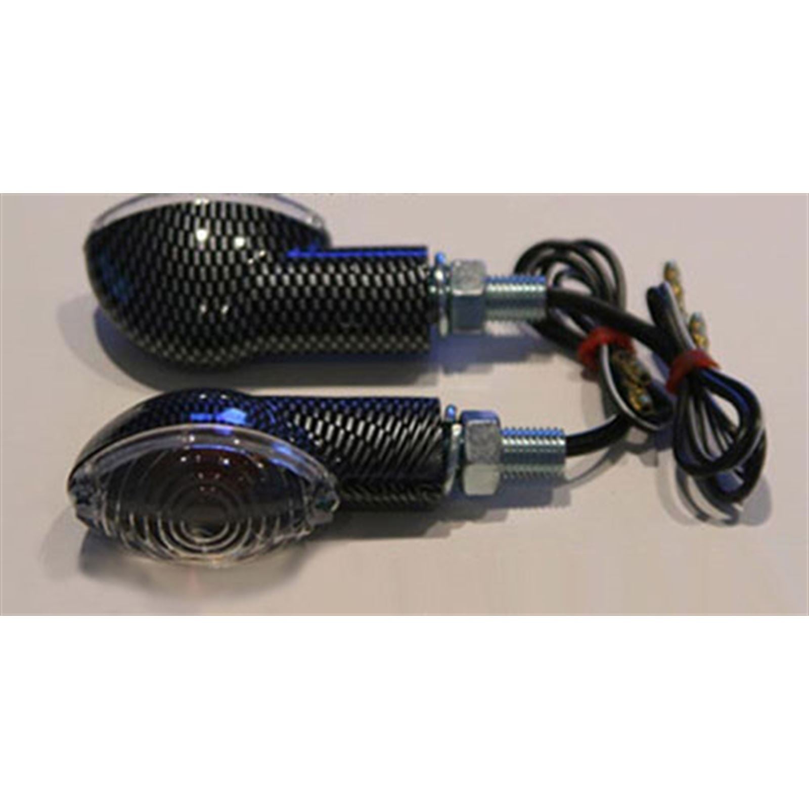 K&S Ultra Mini Marker Lights - Carbon/Clear 25-8361_598463