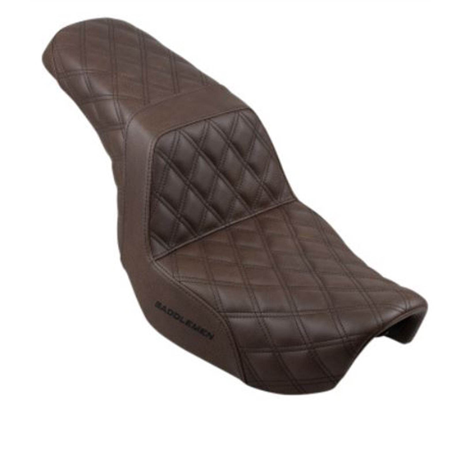 Saddlemen Step Up Seat - Lattice Stitched - Brown - Dyna 806-04-175BR_639892