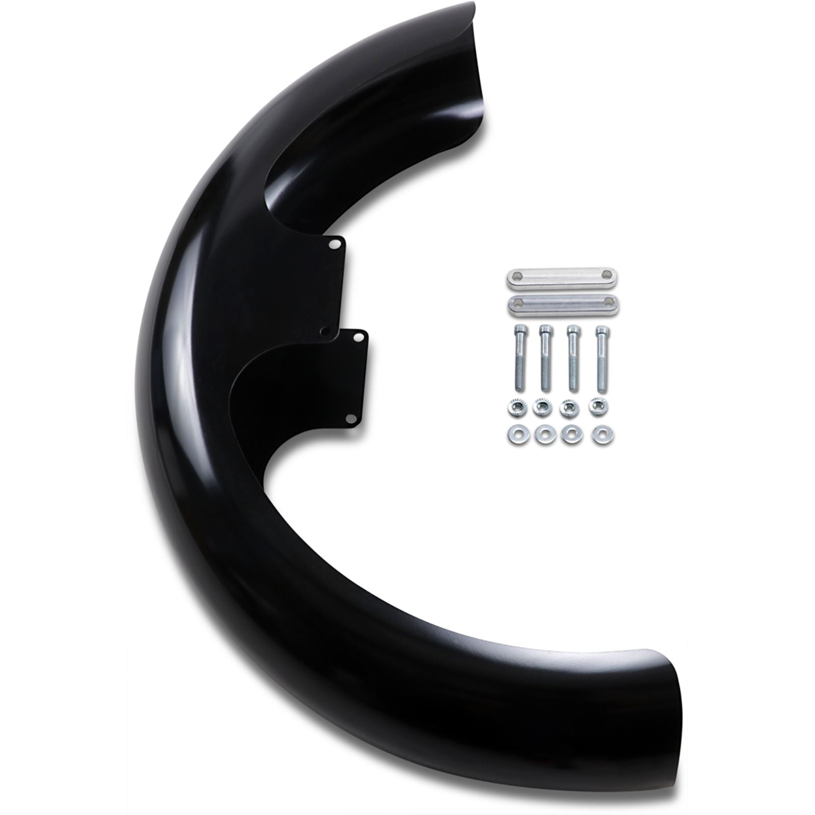 Klock Werks Wrapper Front Fender Kit - Black - Steel - 21" - '18-'20 FLH [MPN: KW05-01-0518]_409397