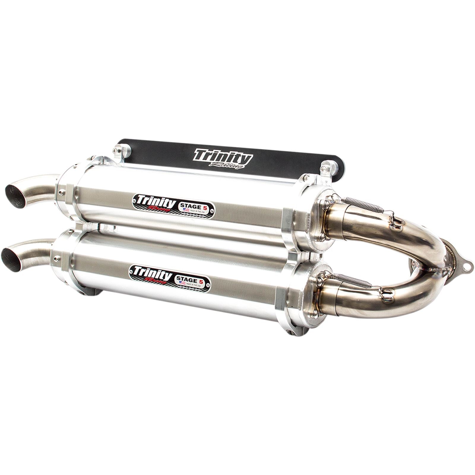 Trinity Racing Muffler - Aluminum - Dual [MPN: TR-4152S]_485727