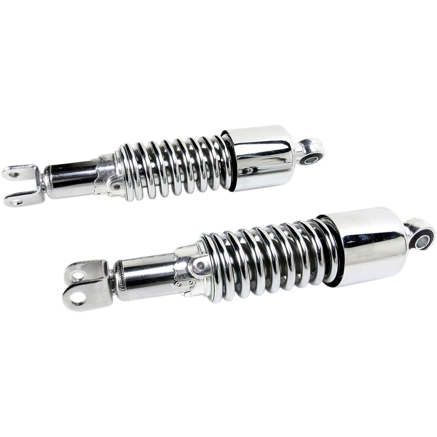 Emgo Custom Shorty Shocks with Shroud - Chrome Body/Chrome Spring Finish 17-05694_381624