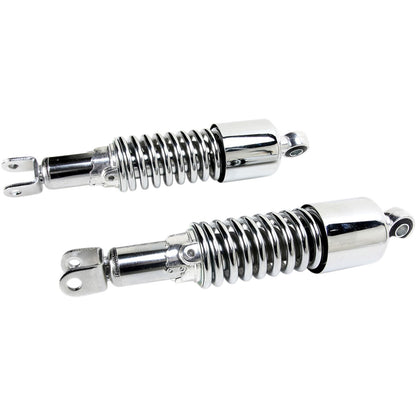 Emgo Custom Shorty Shocks with Shroud - Chrome Body/Chrome Spring Finish 17-05694_381624