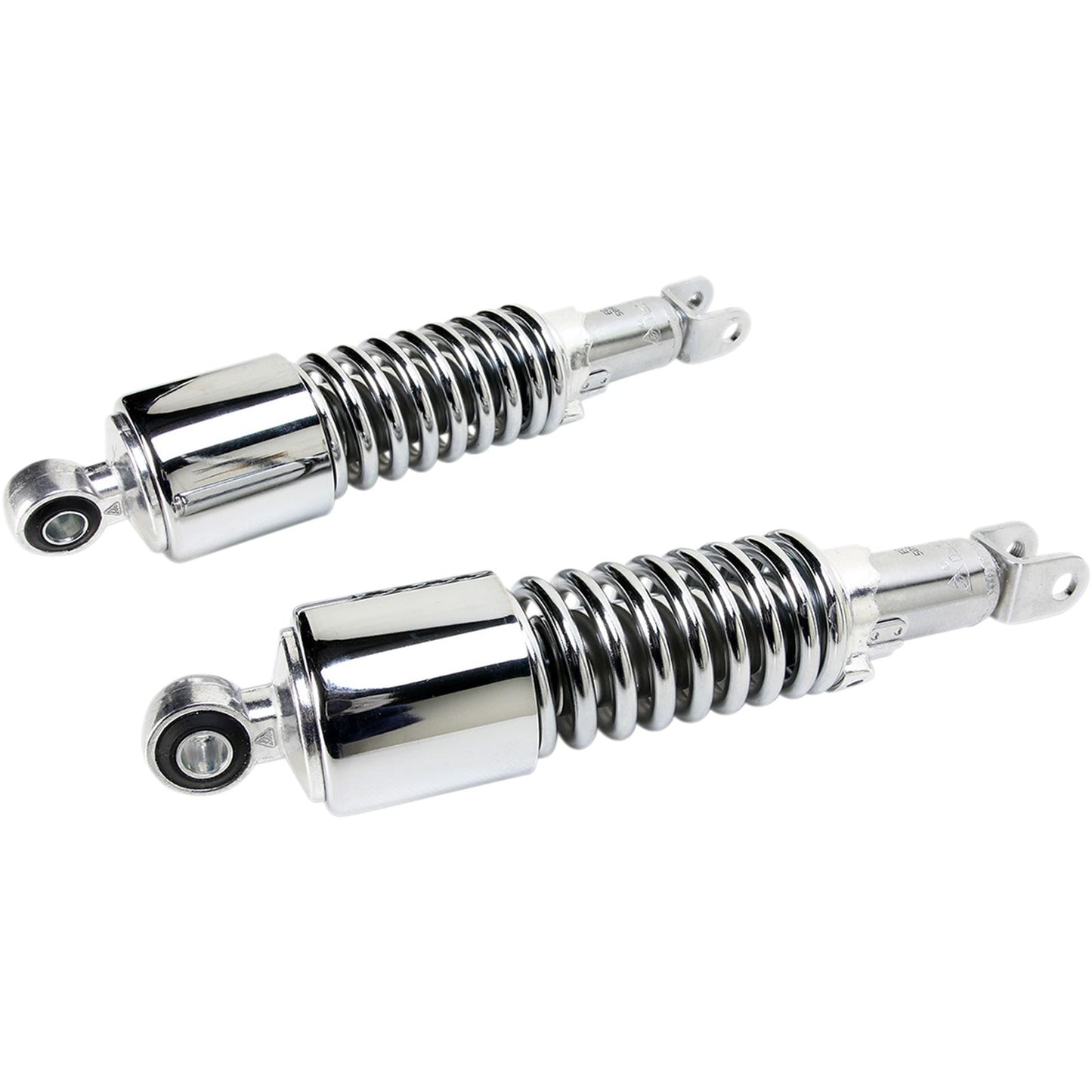 Emgo Custom Shorty Shocks with Shroud - Chrome Body/Chrome Spring Finish 17-05694_381625