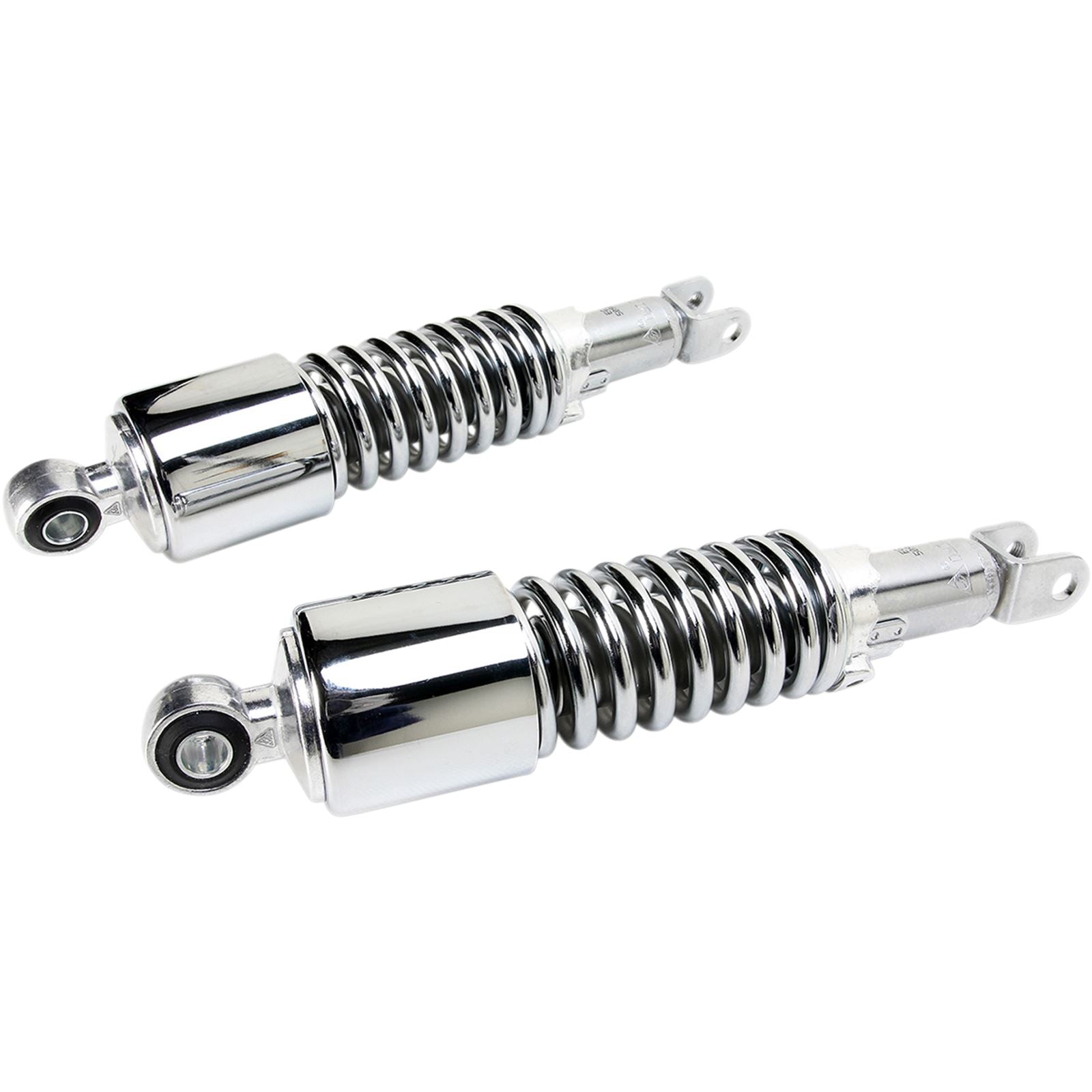Emgo Custom Shorty Shocks with Shroud - Chrome Body/Chrome Spring Finish 17-05694_381625