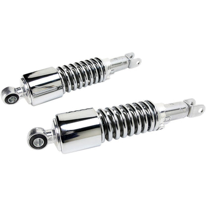 Emgo Custom Shorty Shocks with Shroud - Chrome Body/Chrome Spring Finish 17-05694_381625