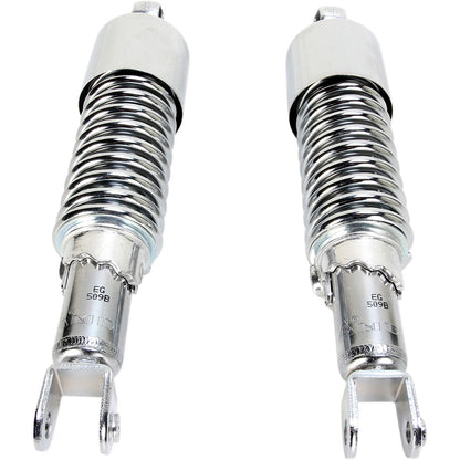 Emgo Custom Shorty Shocks with Shroud - Chrome Body/Chrome Spring Finish 17-05694_381626