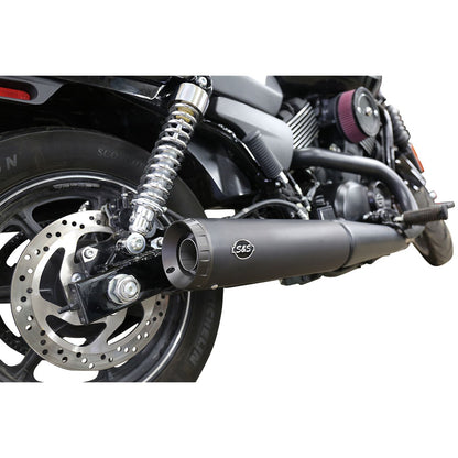 S&S Cycle Grand National Muffler - Ceramic Black - HD Street/Street Rod '14-'19 550-0703_470028