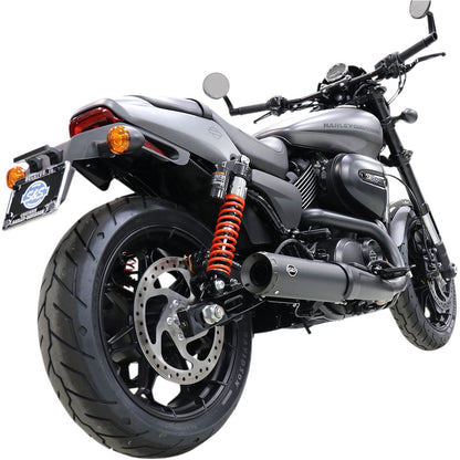 S&S Cycle Grand National Muffler - Ceramic Black - HD Street/Street Rod '14-'19 550-0703_470029