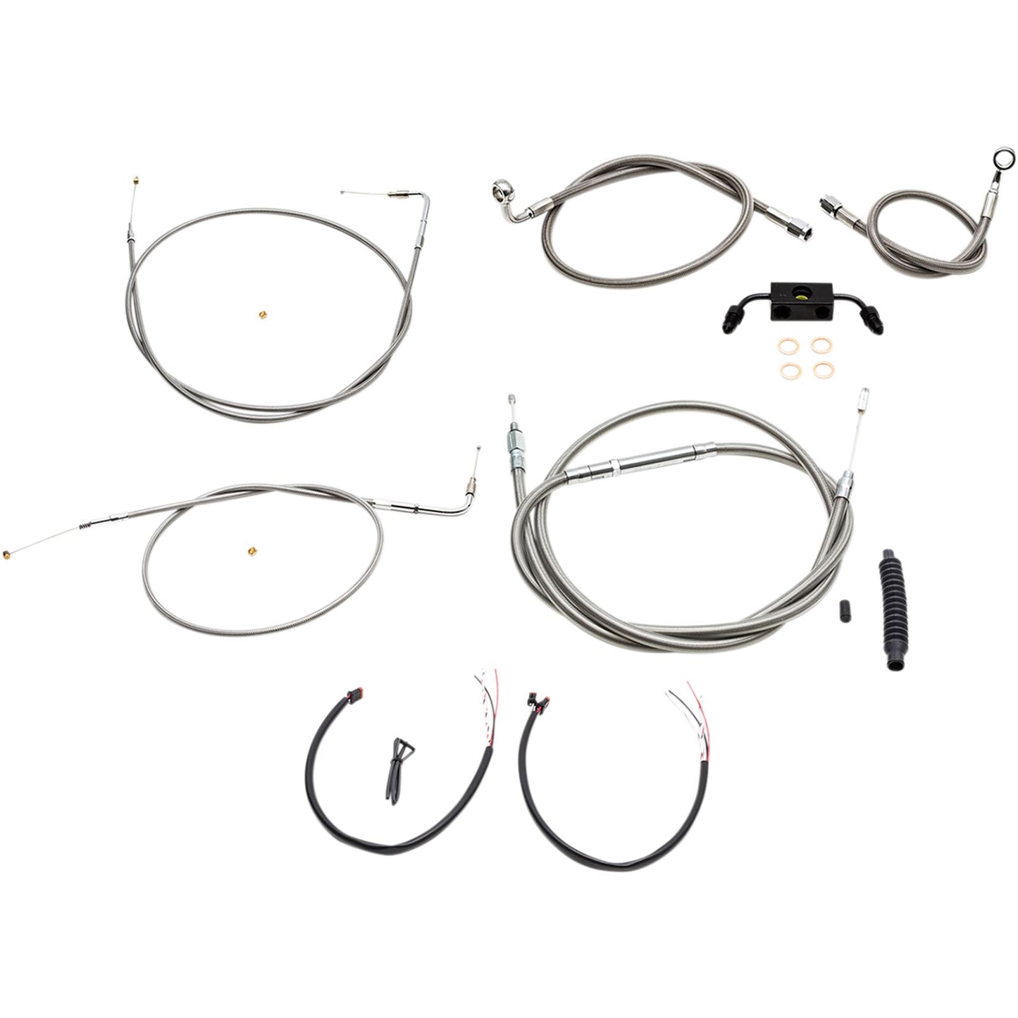LA Choppers 15" - 17" Cable Kit for XL with  ABS [MPN: LA-8321KT2-16]_415761