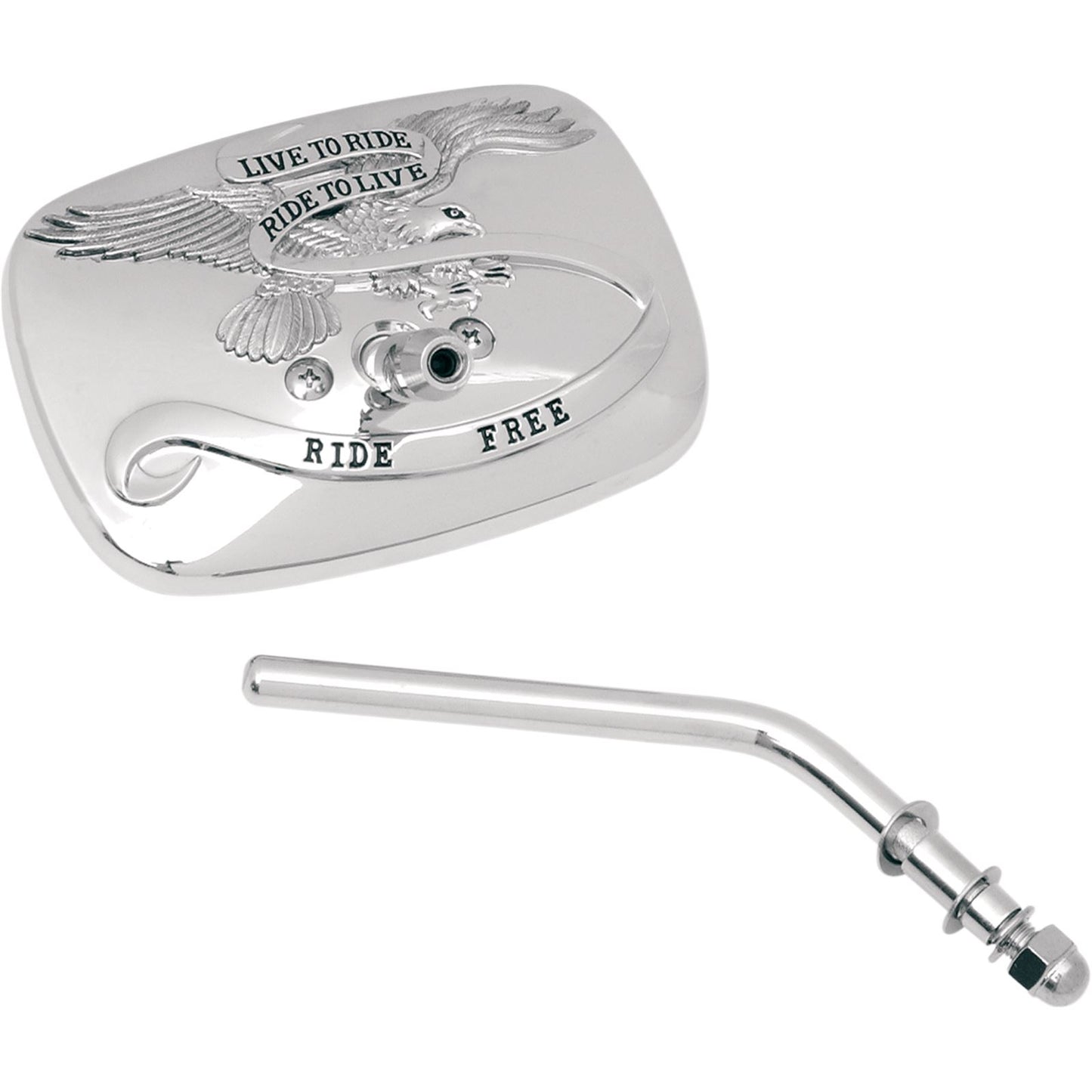 Emgo Live to Ride Mirror - Chrome - Right 20-31701A_381836