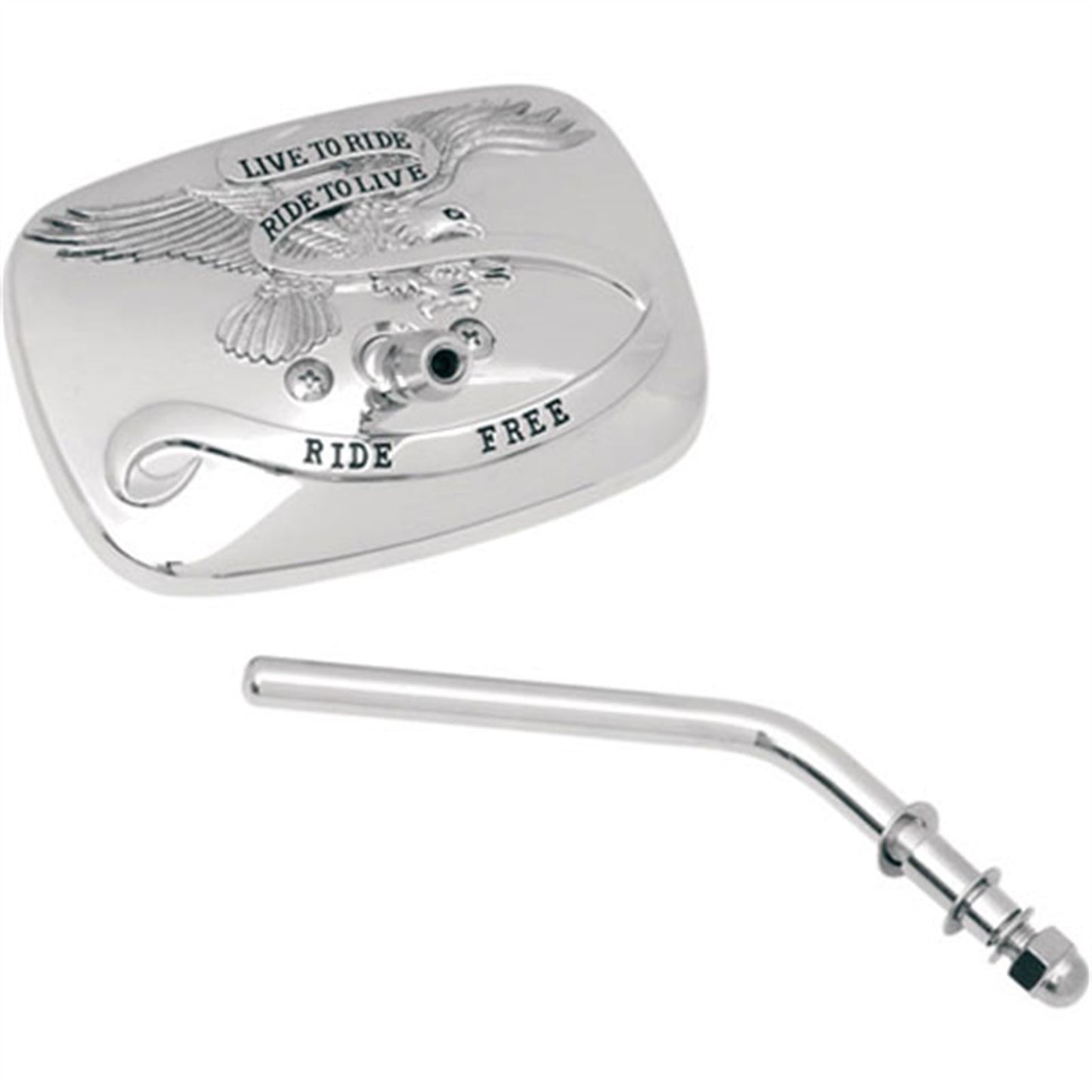 Emgo Live to Ride Mirror - Chrome - Right 20-31701A_598491