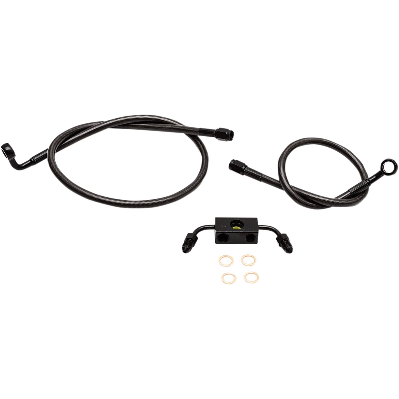 LA Choppers Midnight Brake Lines - Sportster ABS [MPN: LA-8321B13M]_416731